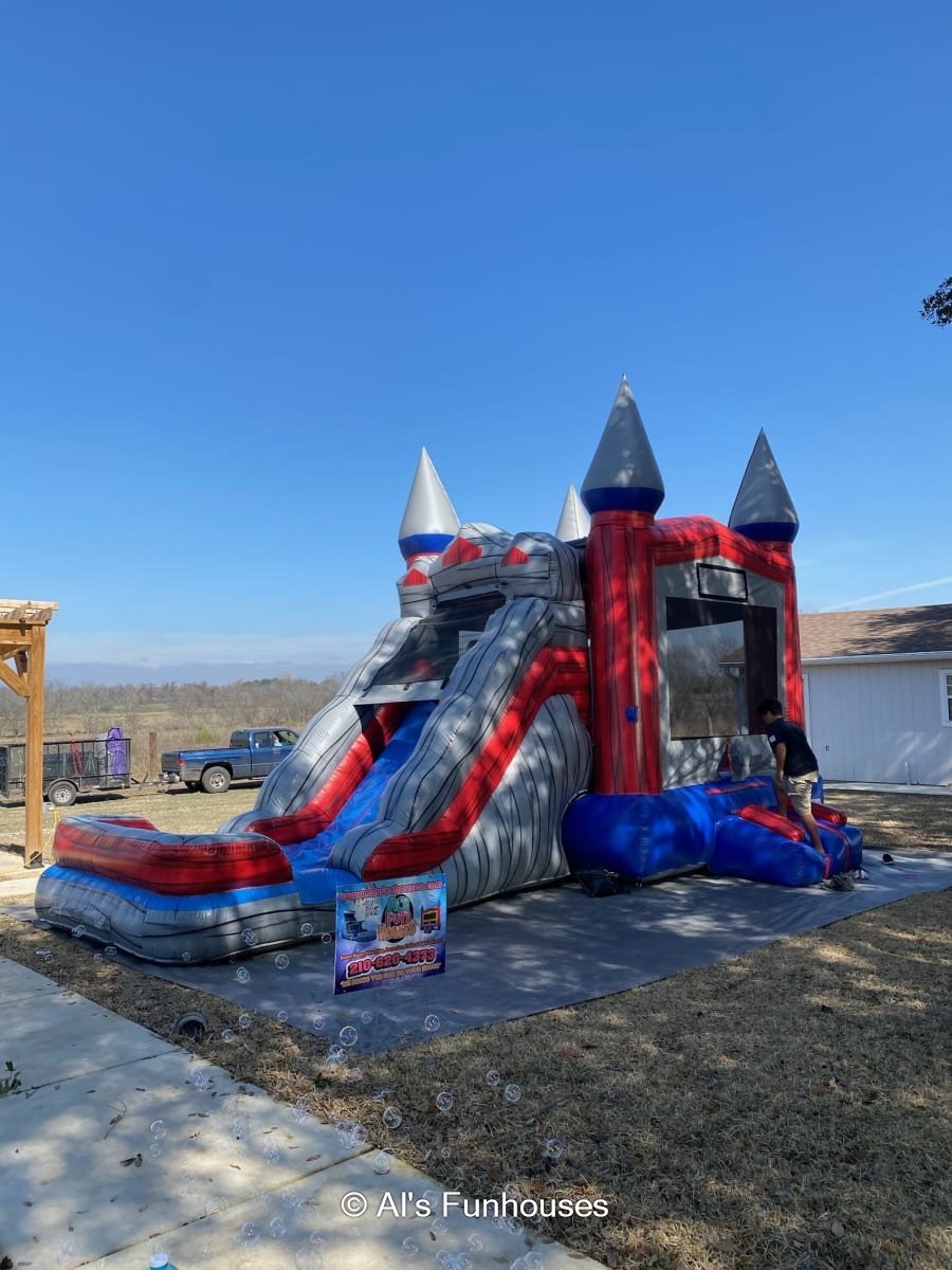 Red & Grey combo Fun House WET - Party Rental Service in San Antonio ...